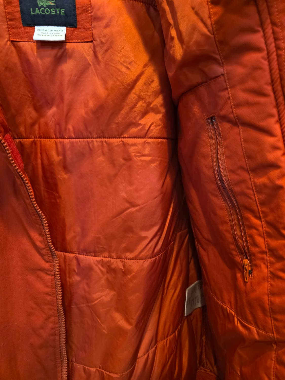 라코스테 주황컬러 윈드브레이커조끼 상품이미지6