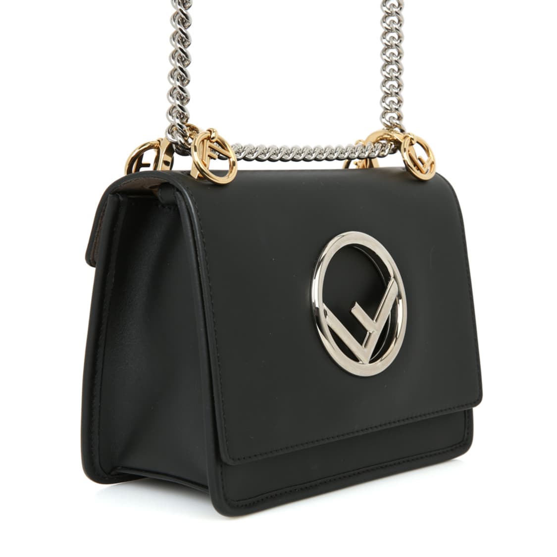 펜디 칸아이 체인 숄더백 스몰 크로스백 8BT286 블랙 상품이미지7