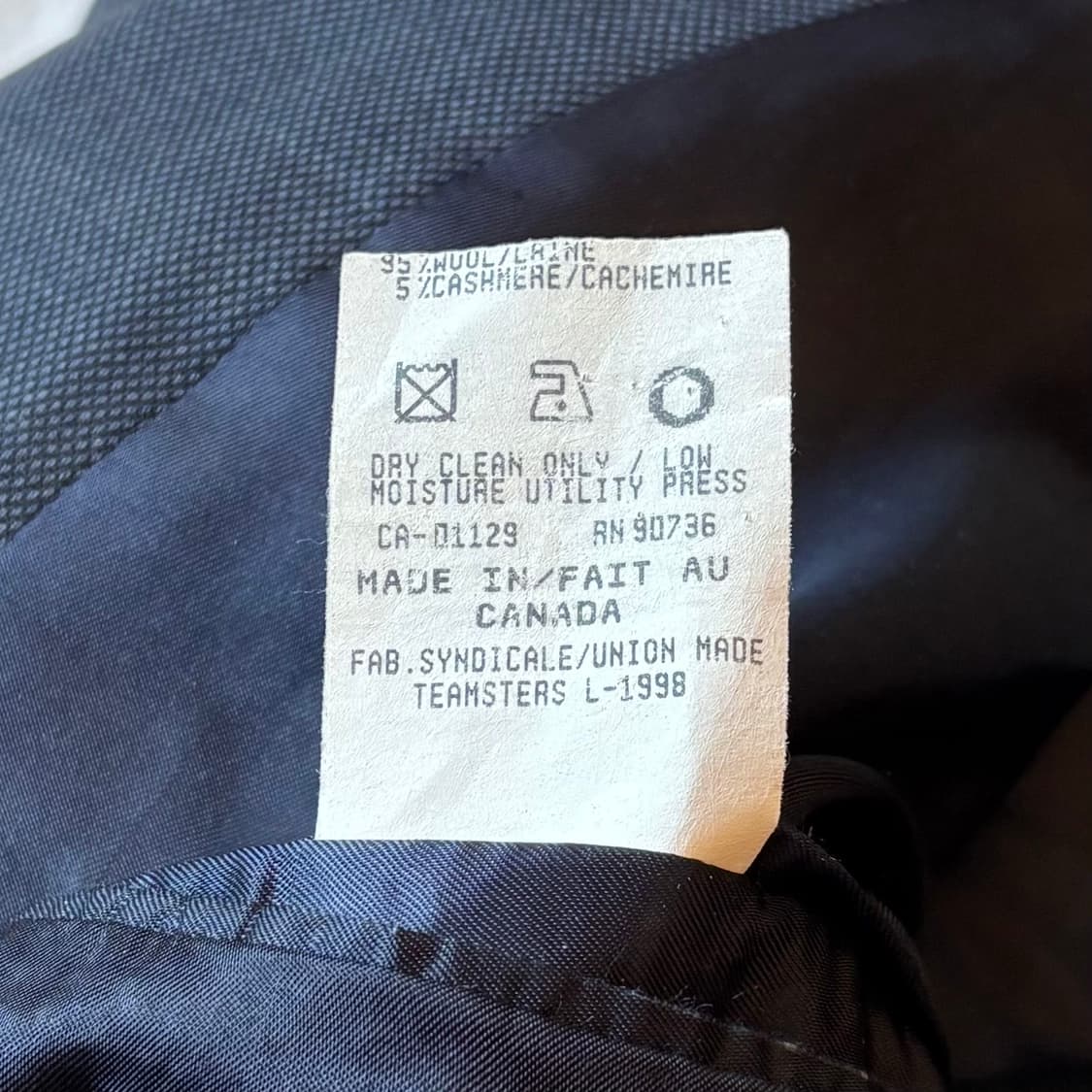 [48R] 80s CANADA 로렌 랄프 로렌 울캐시미어 더블 블레이저 상품이미지7