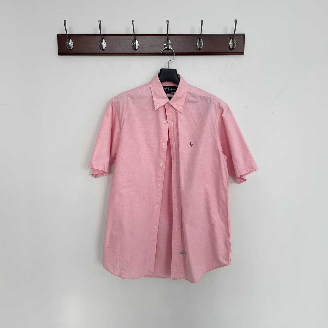 폴로 랄프로렌 옥스포드 반팔 핑크 셔츠 상품이미지2