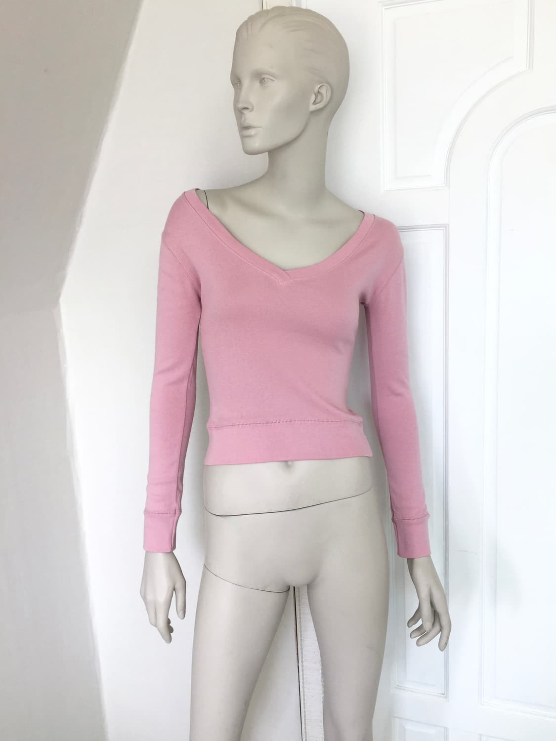 Back Lettering Slim Pink Top 상품이미지4