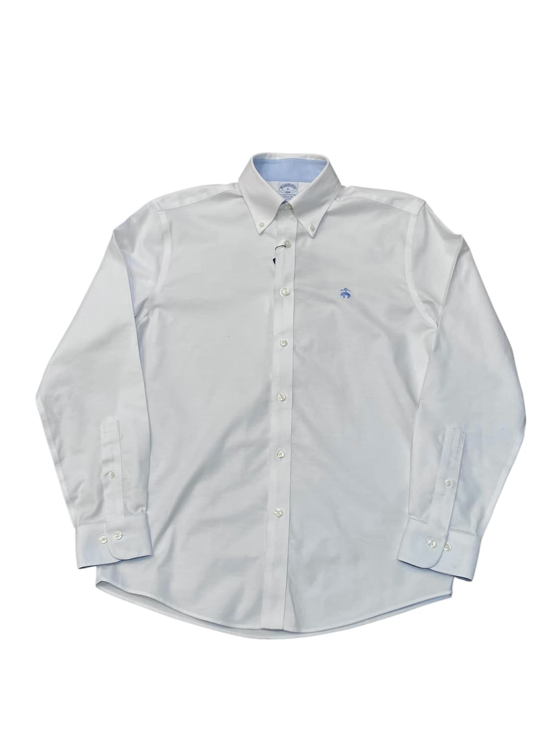 브룩스 브라더스 자수 로고 코튼 셔츠 화이트 S #csz4153 상품이미지3