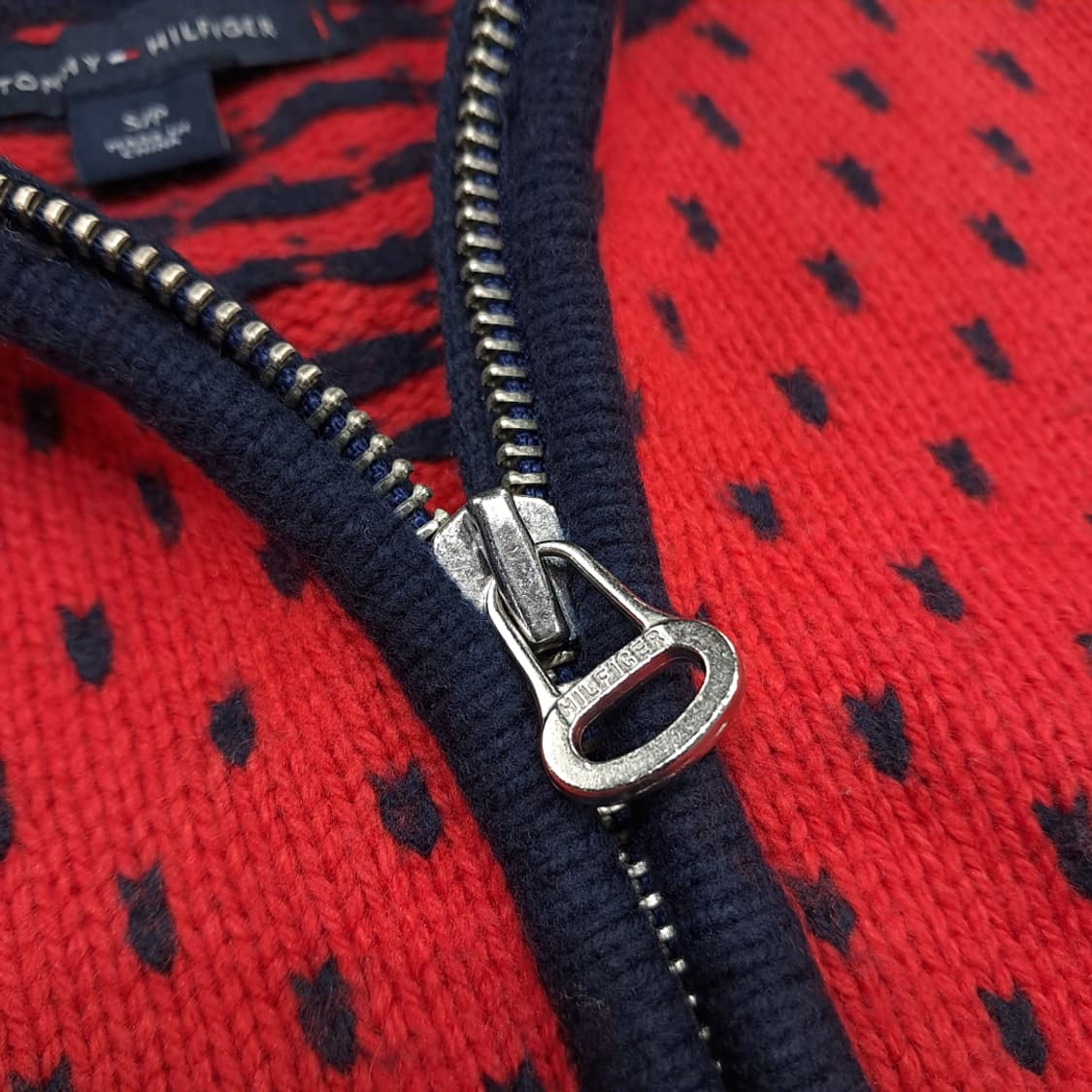 CN973 S 타미힐피거 노르딕 스노우 풀집업 니트 스웨터 상품이미지5