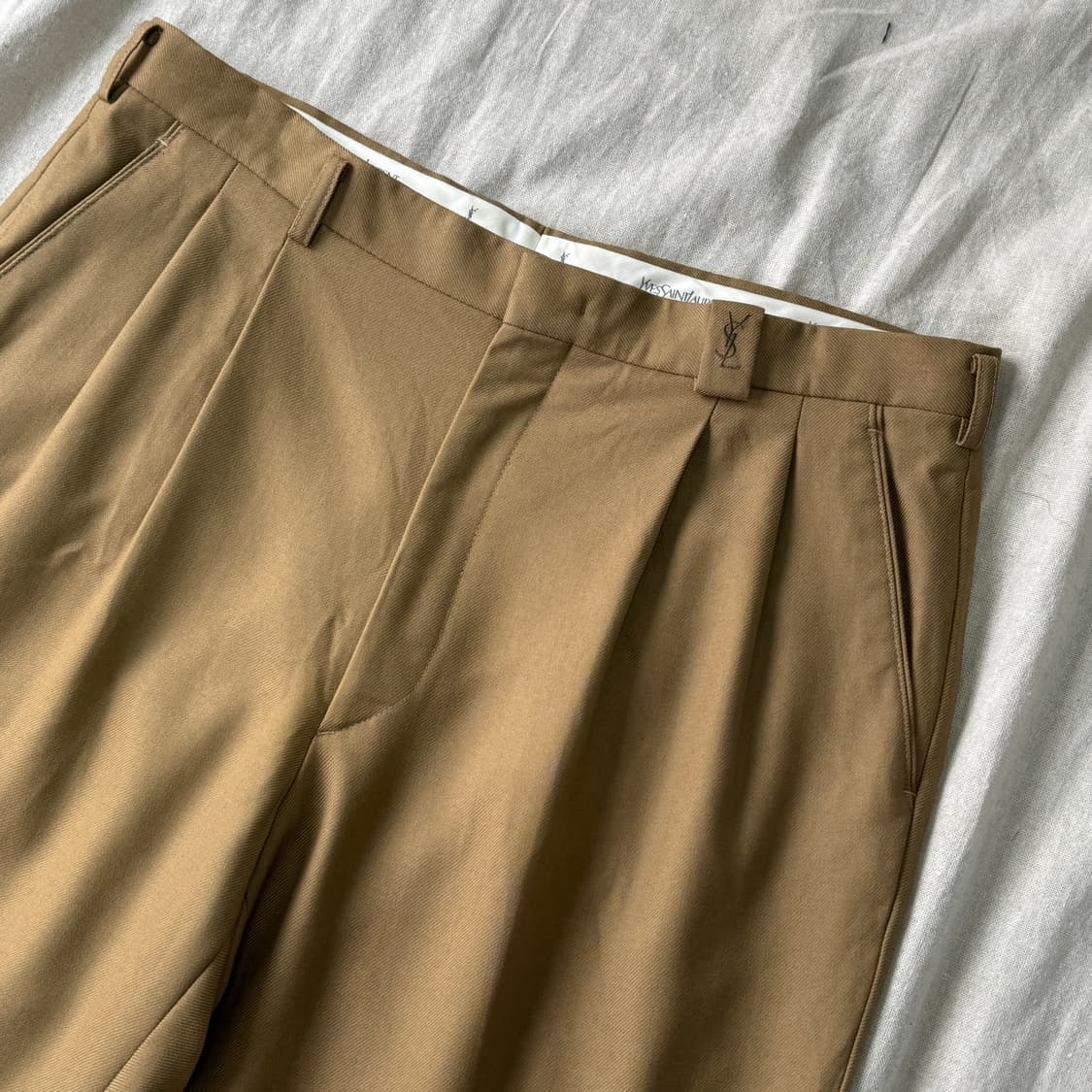 입생로랑 빈티지 자수 카브라 브라운 치노팬츠 32~ 상품이미지2