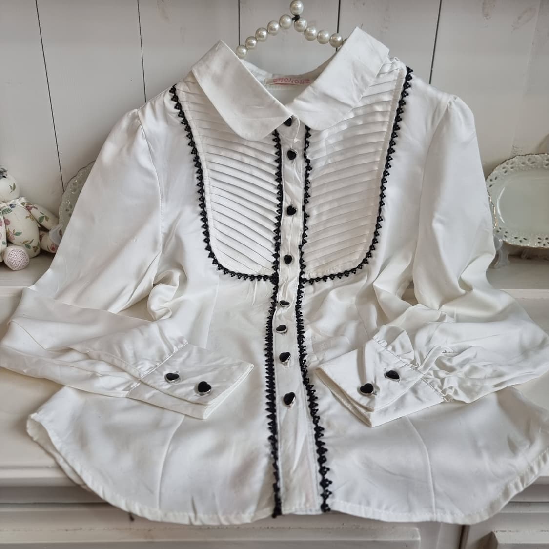 트랄라라 화이트 블라우스 상품이미지6