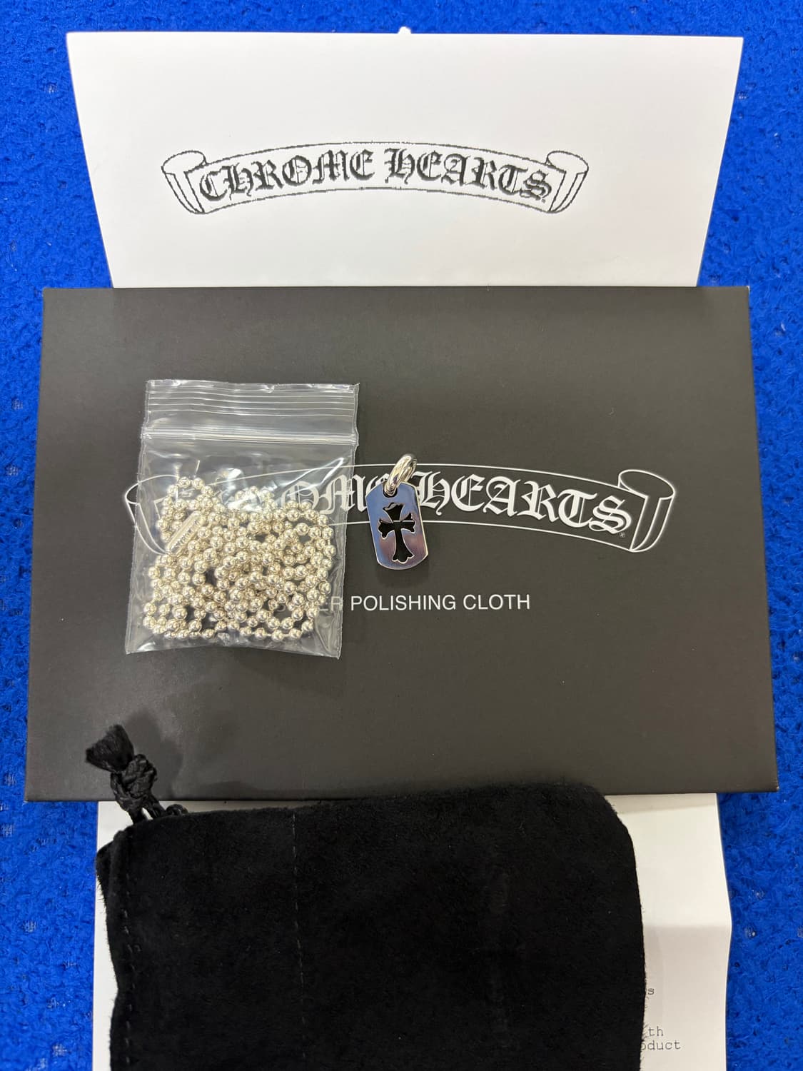 크롬하츠 타이니 컷아웃 크로스 도그택 상품이미지1