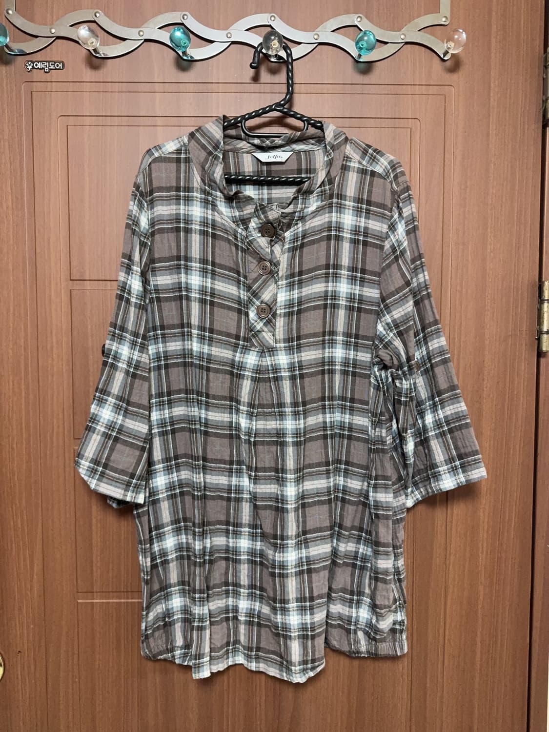 모리걸 도트 체크 레이스 상의 모음 상품이미지4