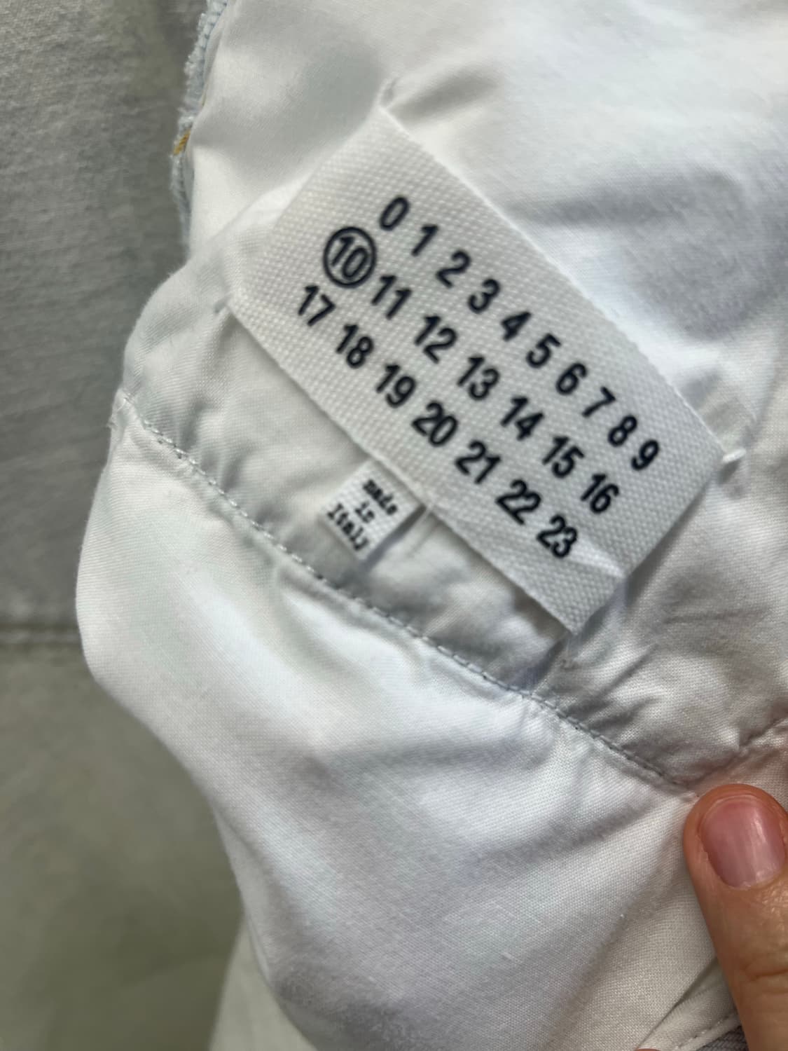 메종 마르지엘라 화이트 데님 33 새상품 상품이미지10