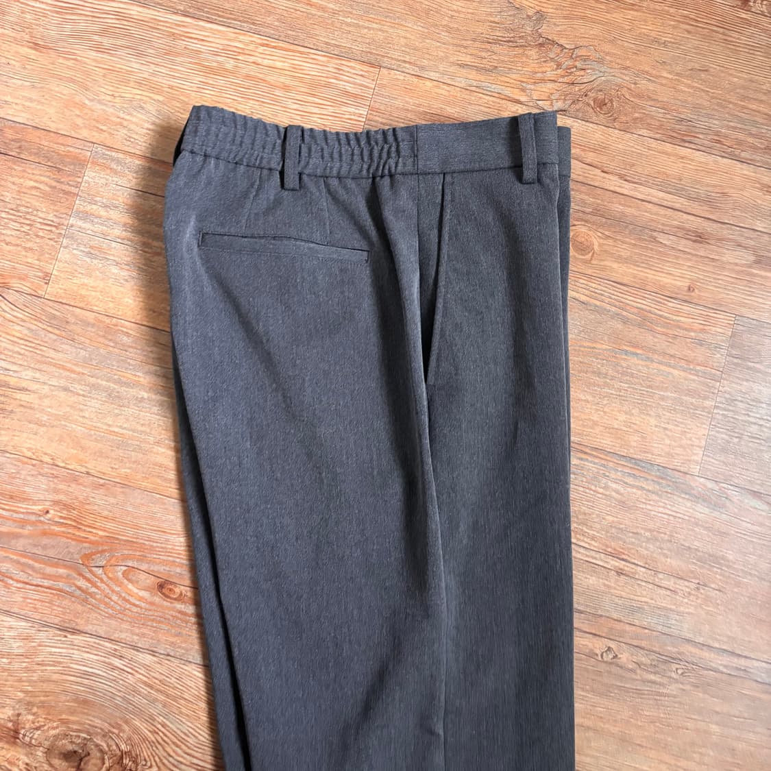 드로우핏 XL 그레이 슬랙스 팬츠 바지 허리 밴딩 미니멀 상품이미지4