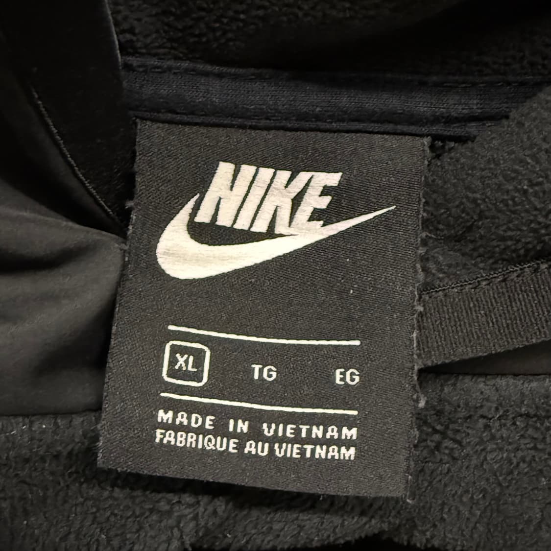 [정품/XL] 나이키 블랙 후리스 후드티 b19 상품이미지5