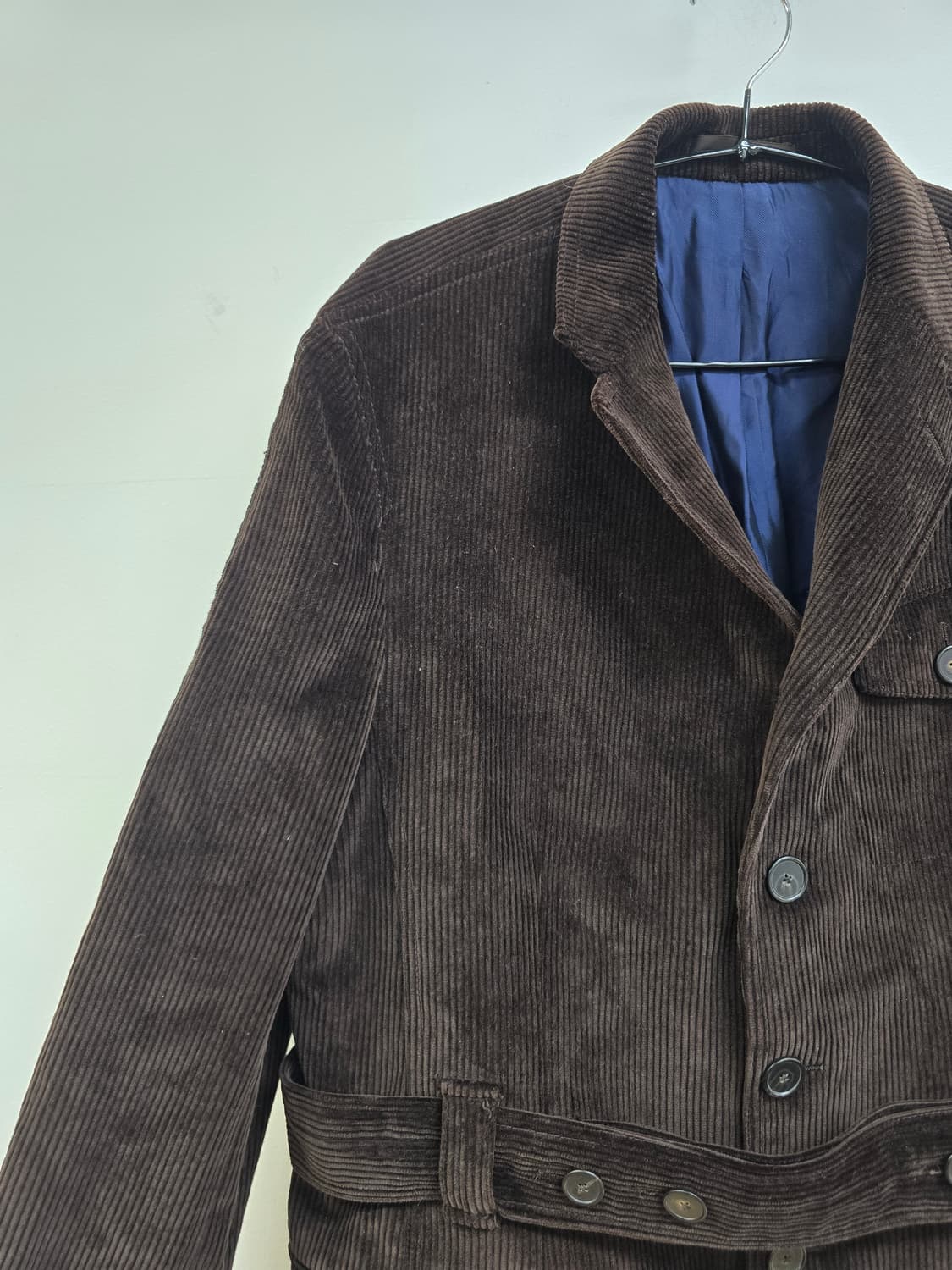 파쏘나블 매장정품 멋스러운 허리벨티드 코듀로이 블레이져 상품이미지4