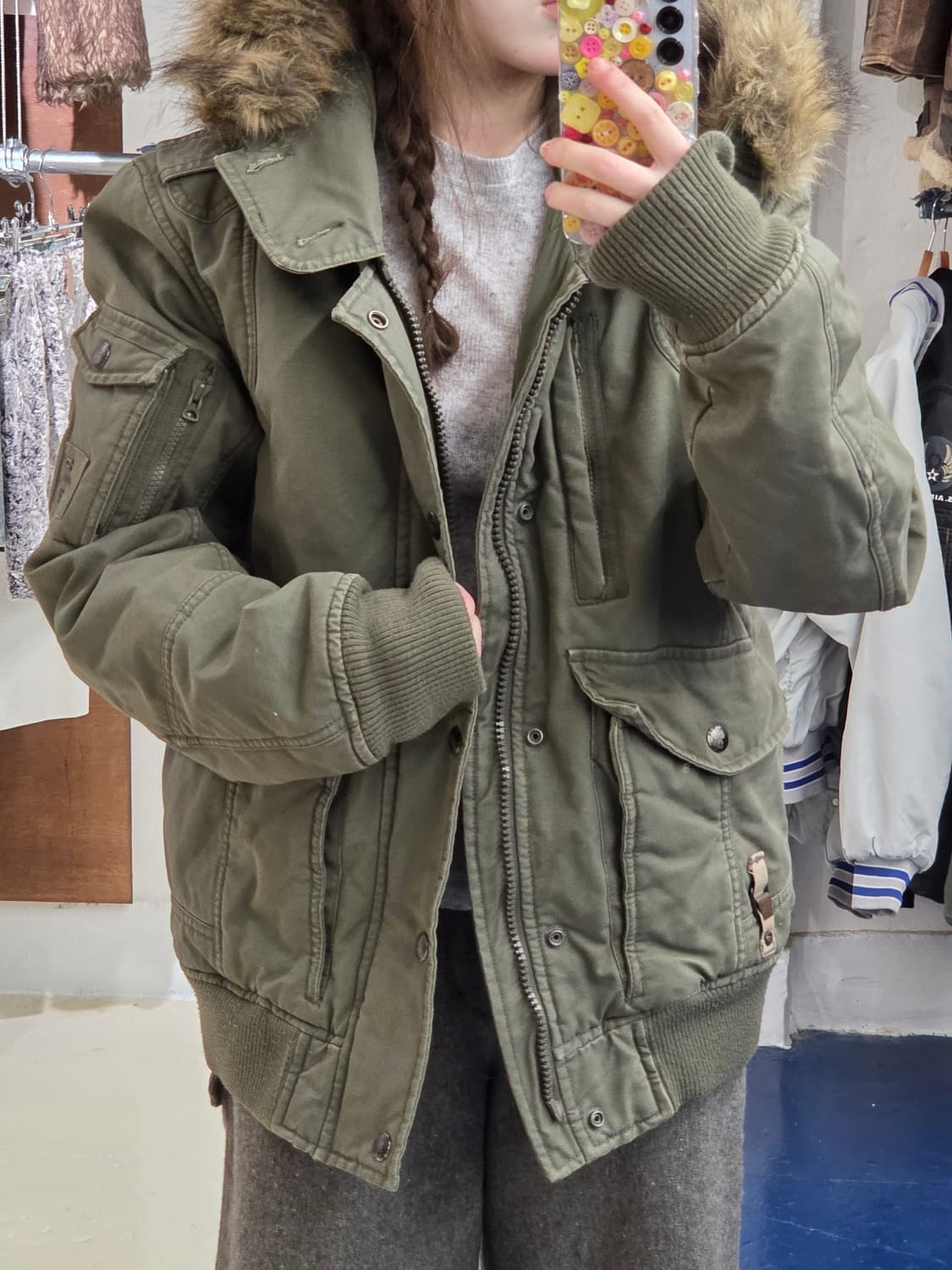 DIESEL 디젤 military 야상 파카 상품이미지3