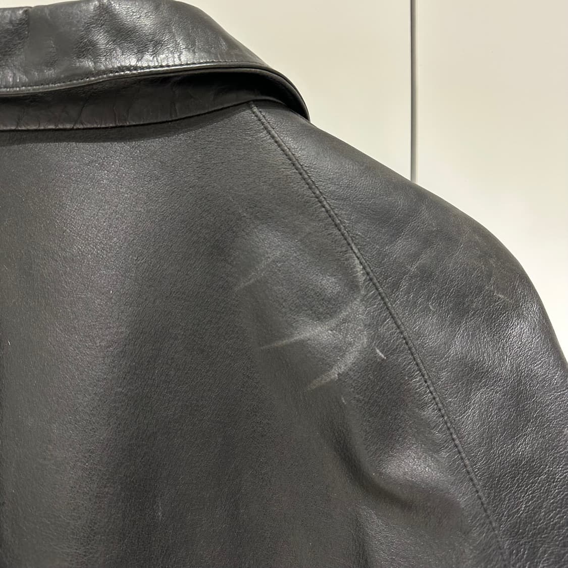 더반 인터메쪼 레더 피코트 자켓 상품이미지6