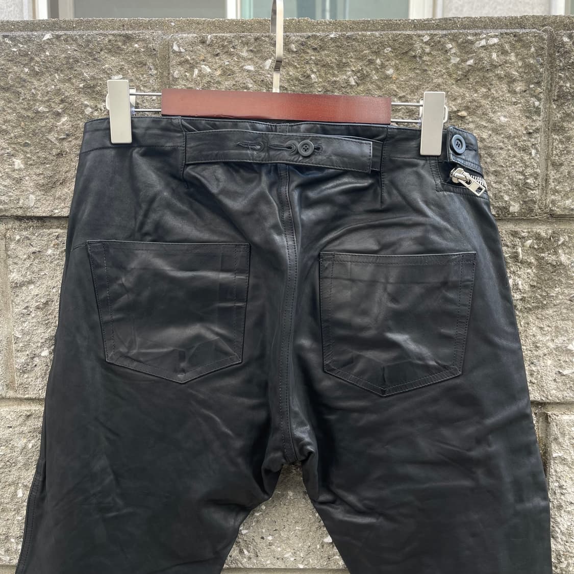 [50] 16s 릭오웬스 Aircut Leather 팬츠 상품이미지4