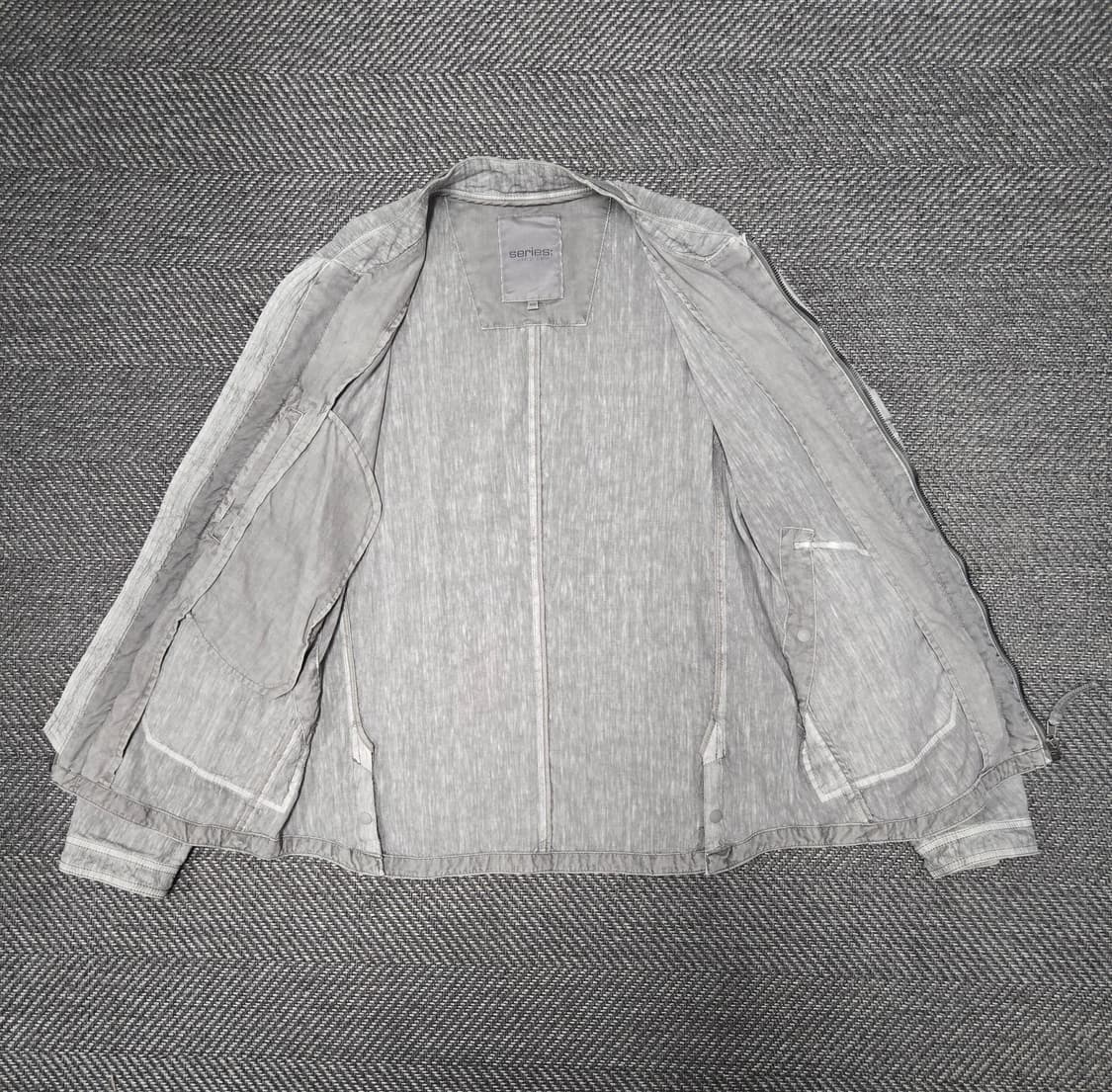 시리즈 린넨 다잉 MA-1 라이트 그레이 봄버 상품이미지4