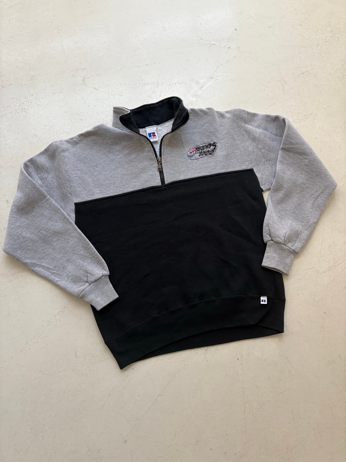 90's Russell USA Quarter Zip Sweatshirt. 상품이미지2