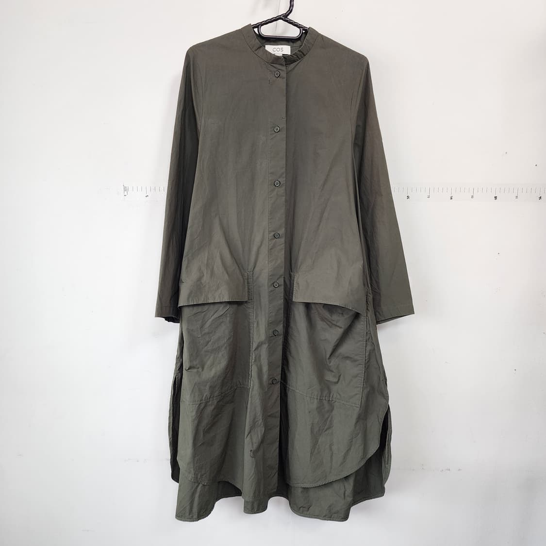 COS 코스 카키색 롱 셔츠 원피스 상품이미지1