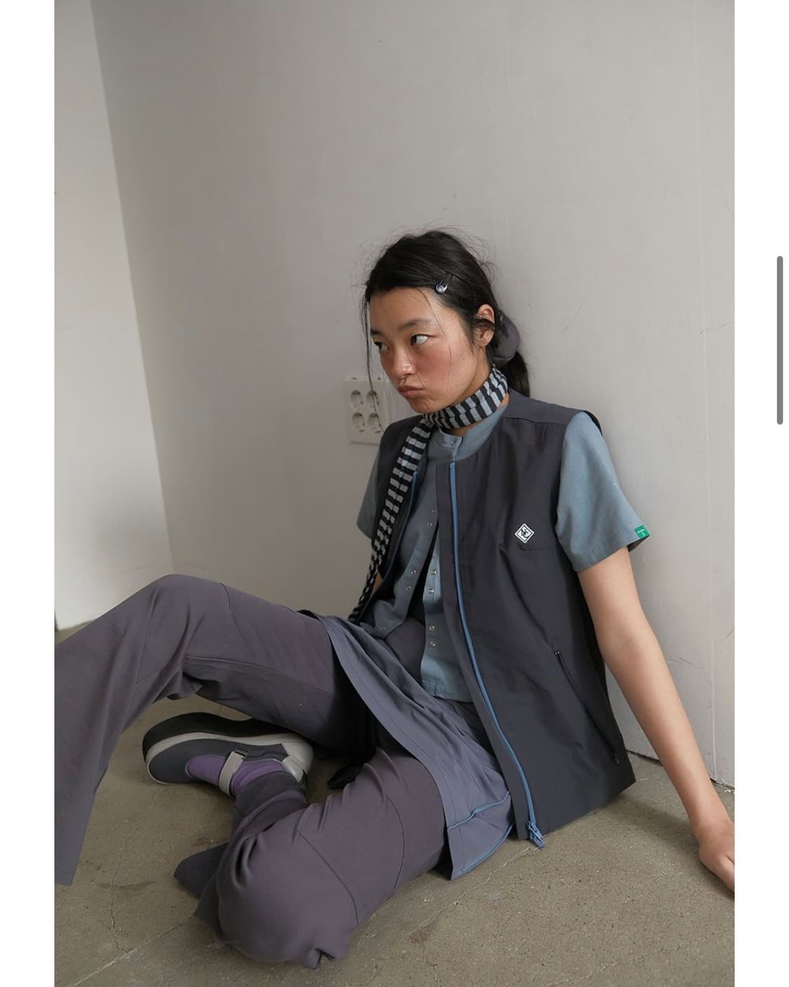 노컨텐츠 Windbreak vest_Charcoal 상품이미지3