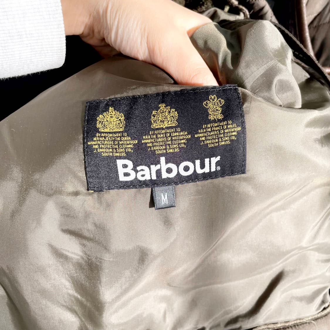 A2 Barbour 바버 브라운컬러 POWELL 퀼팅 자켓 M(95-10 상품이미지8