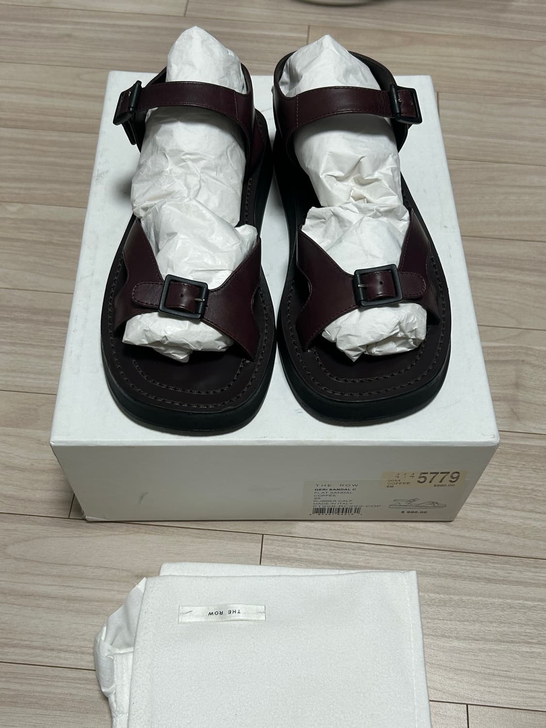 THE ROW 더로우 게리 샌들 버건디 36 상품이미지9