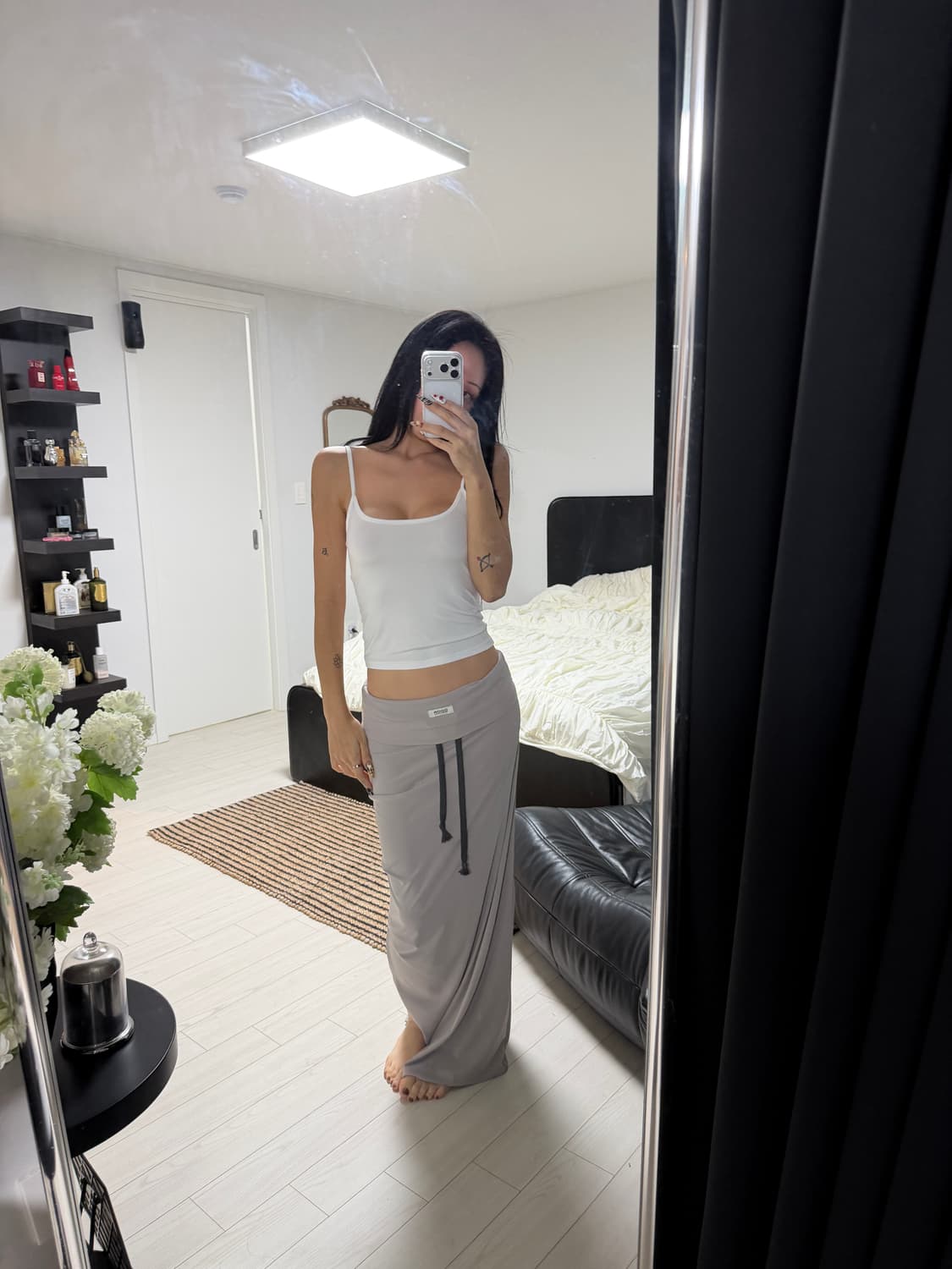 Odor jersey  skirt 상품이미지4