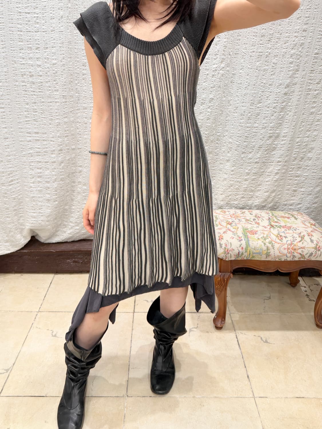 Boho flowy midi skirt 상품이미지3