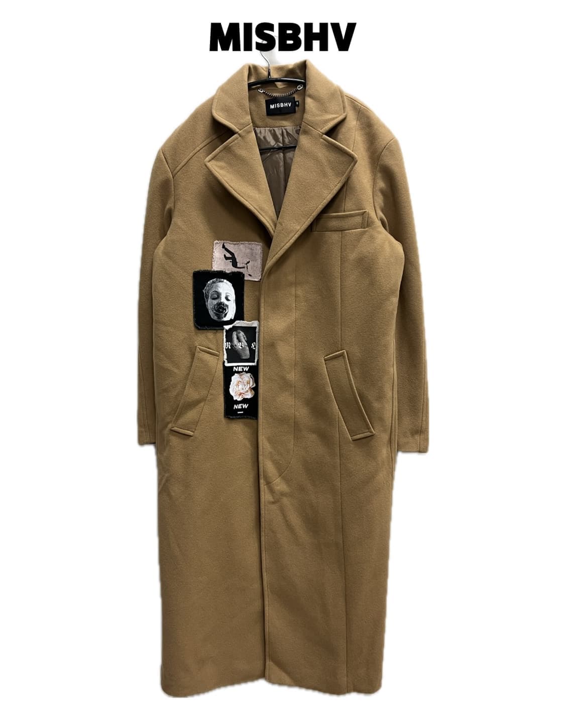 (S) MISBHV 2016 AW 패치워크 울캐시미어  롱 코트 베이지 상품이미지1