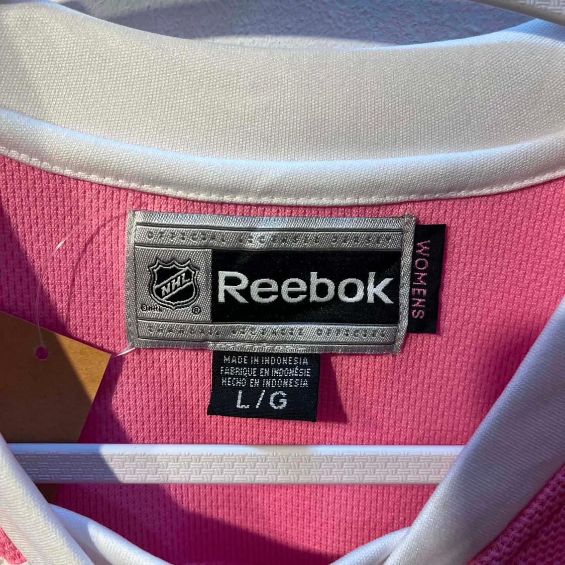 [L] Reebok 리복 핑크 럭비 셔츠 유니폼 져지 상품이미지4