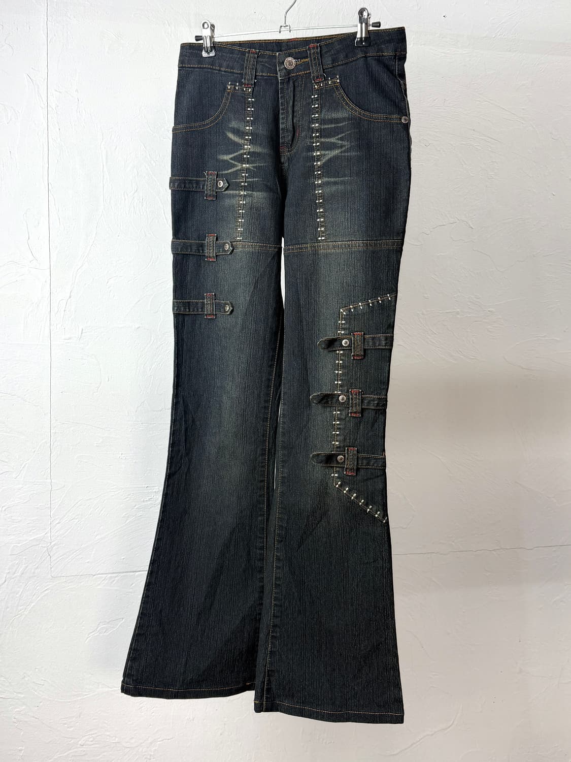 JPN 본디지 스티치 데님 팬츠 상품이미지2