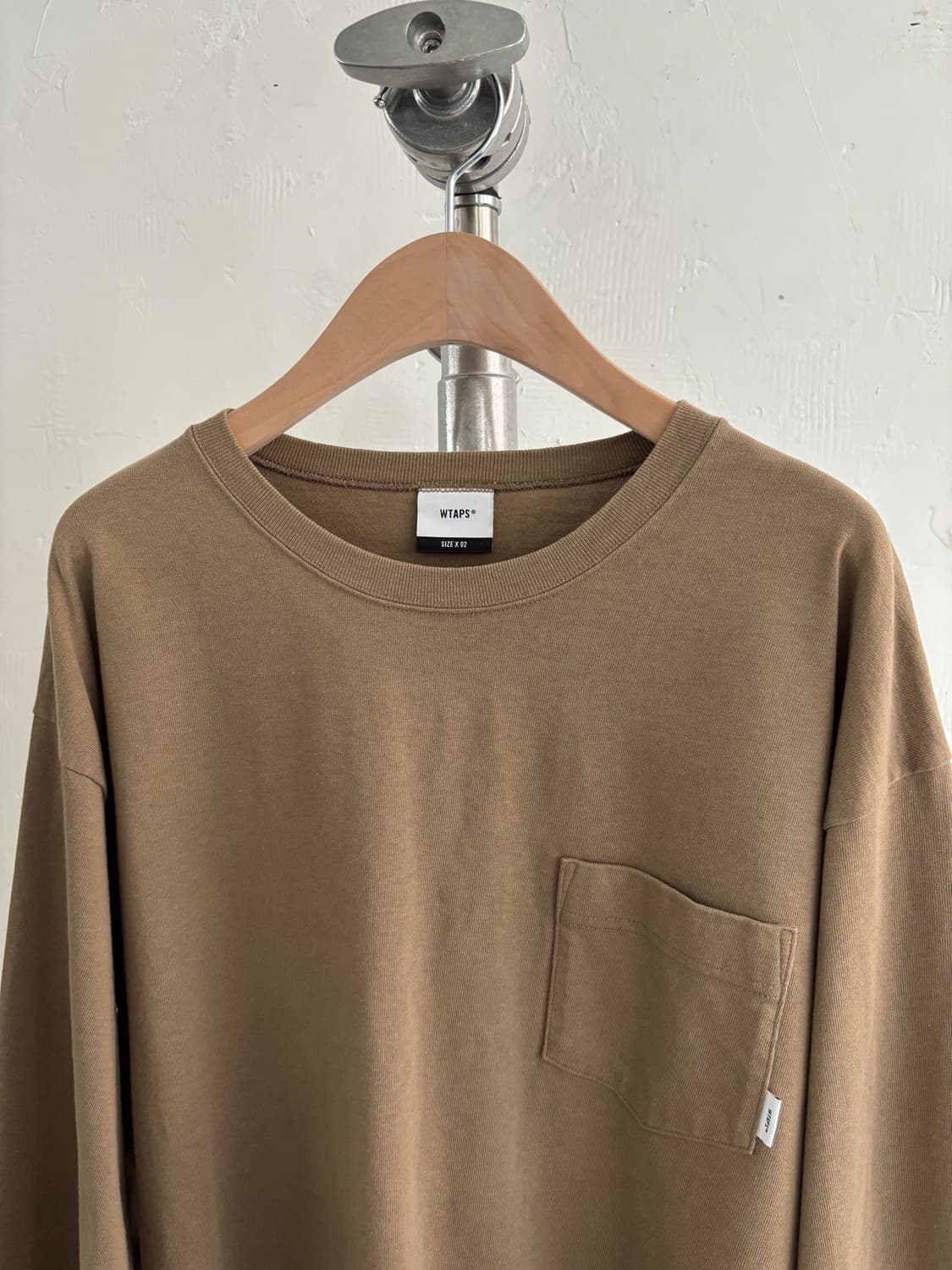 WTAPS 더블탭스 브라운 포켓 롱슬리브 상품이미지2