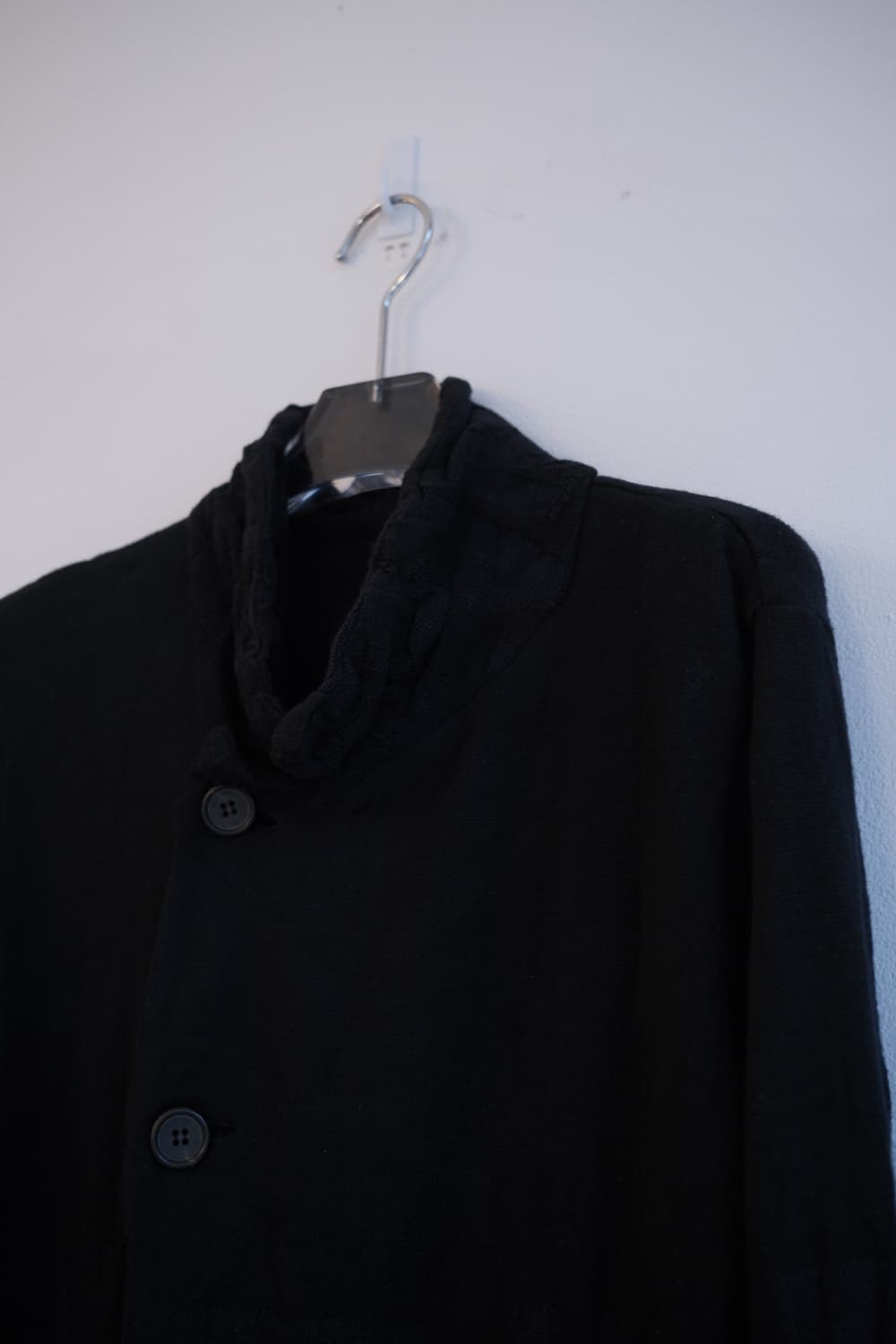 Lettering Jacquard wrinkled cardigan 상품이미지9