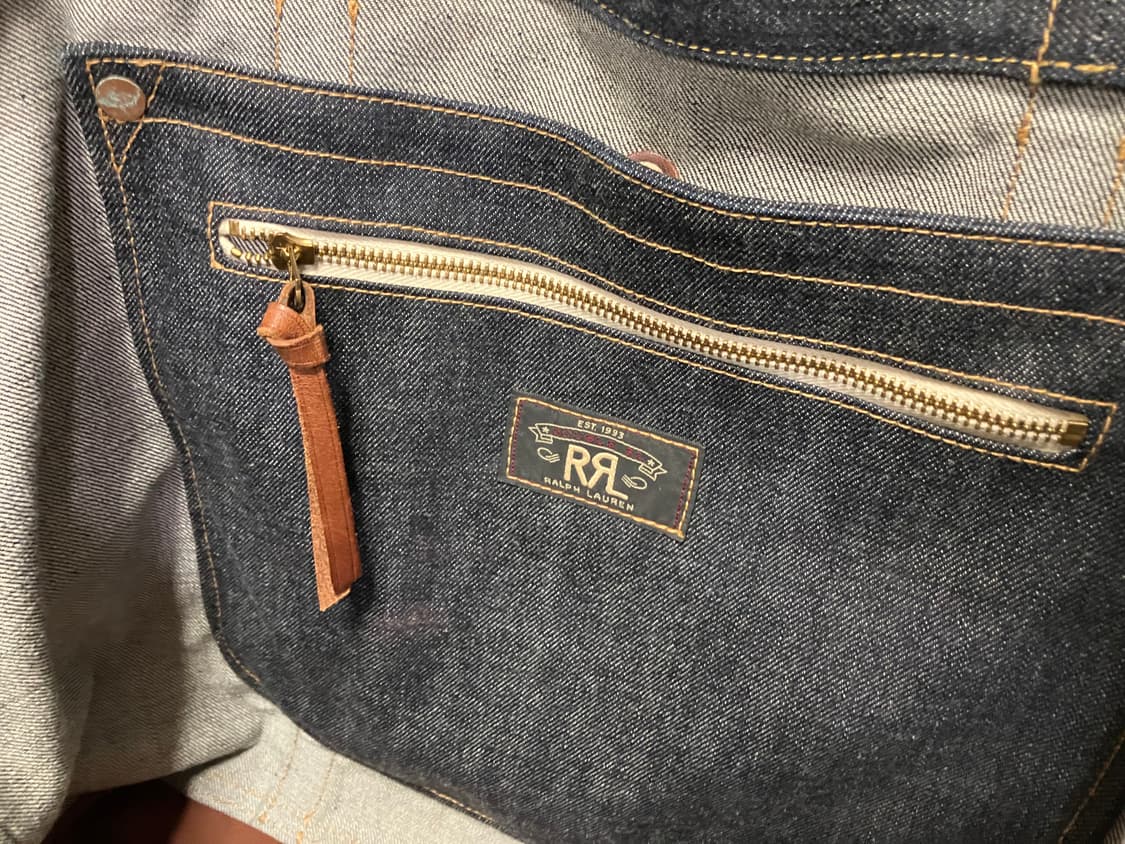 RRL 레더트림 토트백 상품이미지5