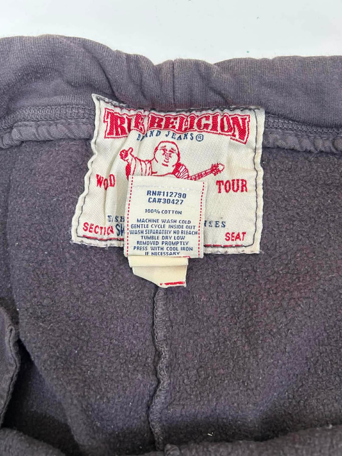 [XL] 트루릴리젼 홀스슈 페인팅 스웨트 팬츠 상품이미지4