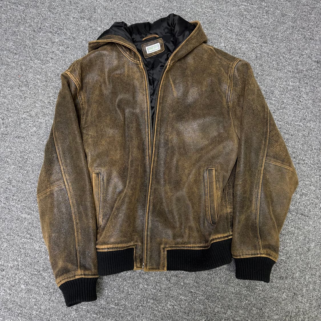 빈티지 가죽 게스 레더 자켓 M guess 상품이미지1