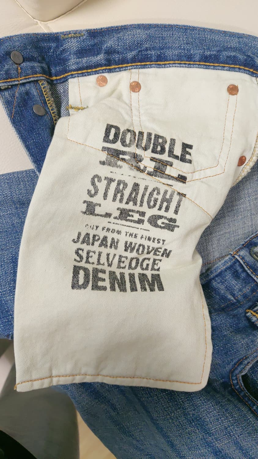 Rrl 스트레이트핏 힐스뷰 셀비지 진  상품이미지8