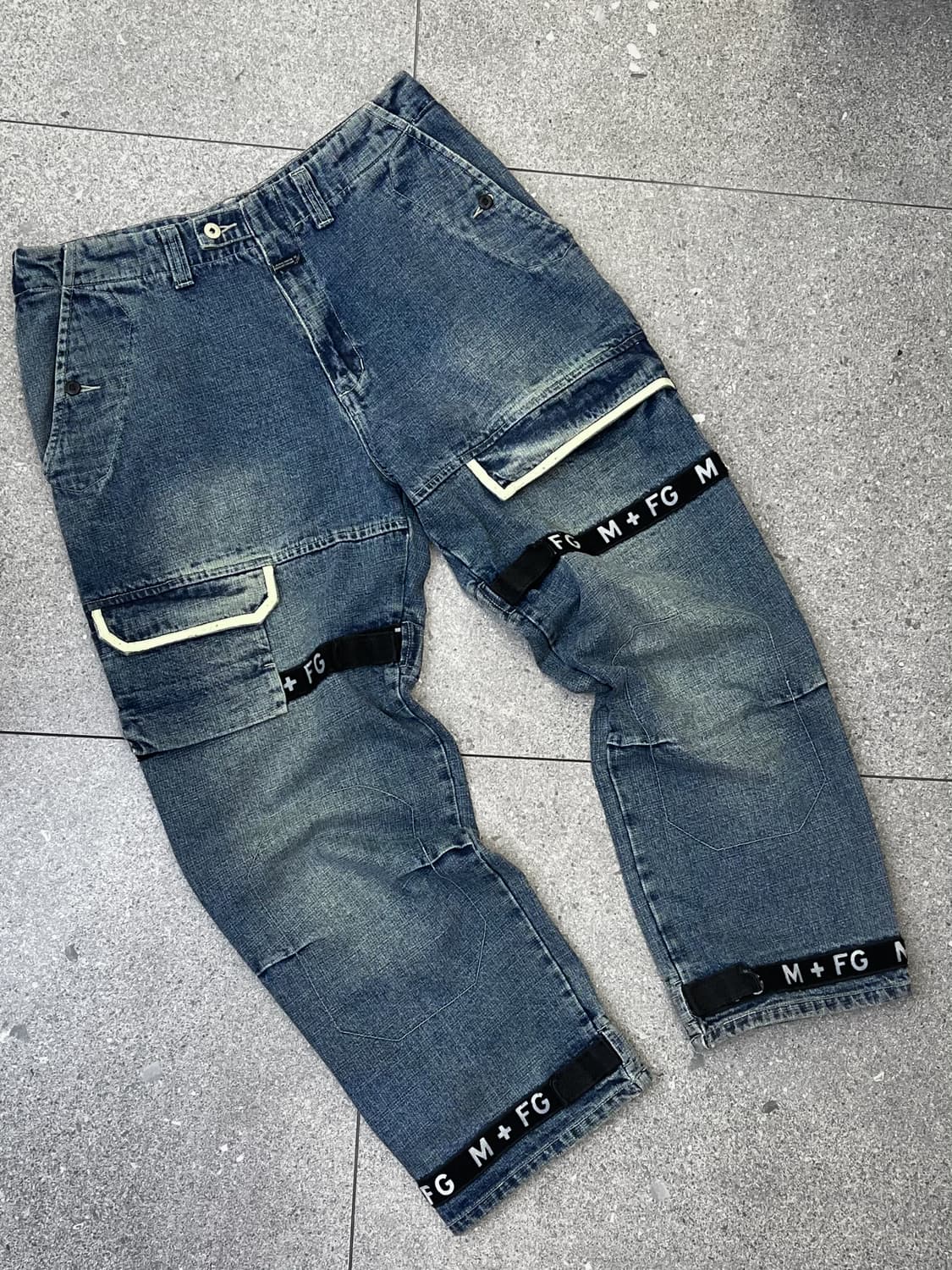 마리떼프랑소와저버 90s 아카이브 테이핑 데님 팬츠 상품이미지1