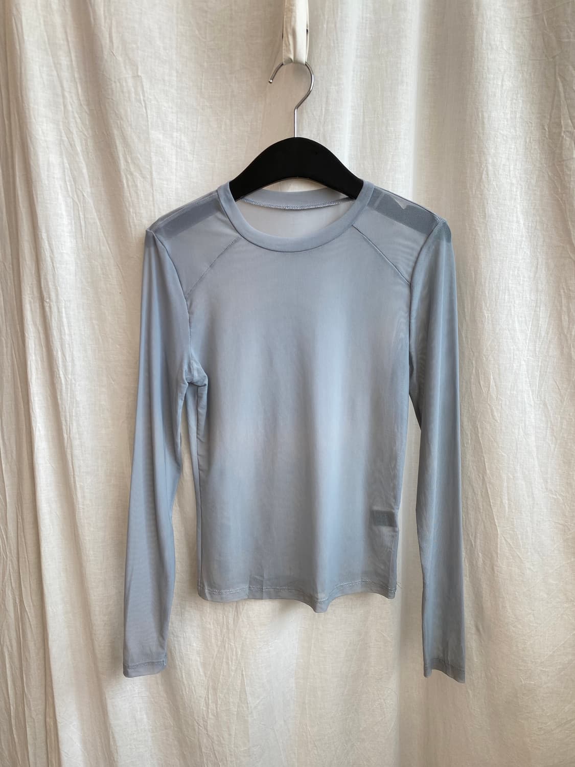 SHEIN 블루그레이 시스루탑(XS) 상품이미지1