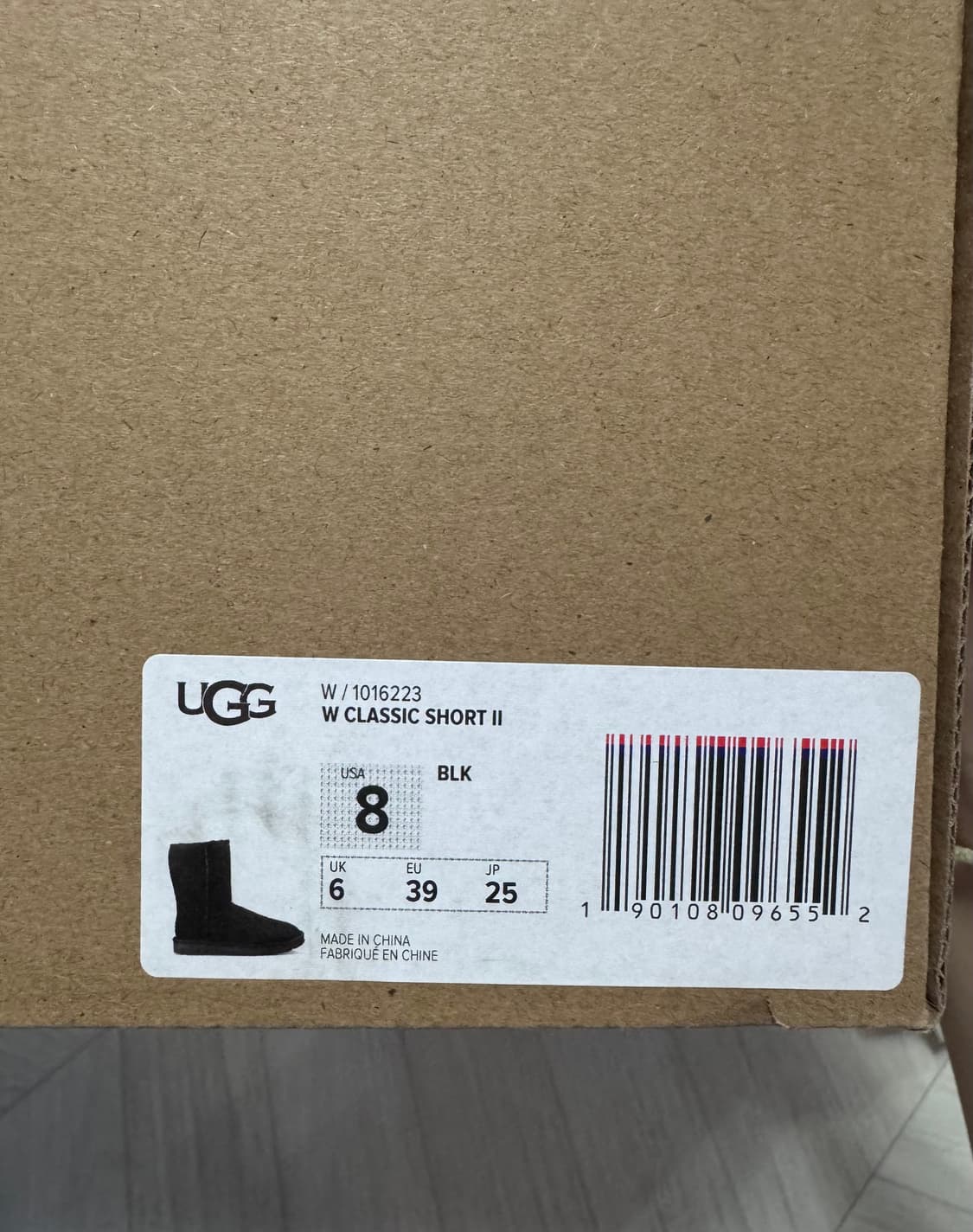 UGG 어그 부츠 블랙 250 상품이미지3