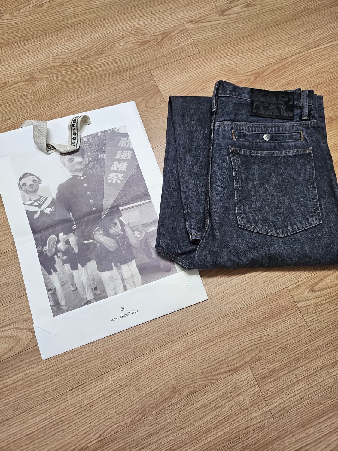 캐피탈14oz 키나리 데님 포트 버기 팬츠 상품이미지1