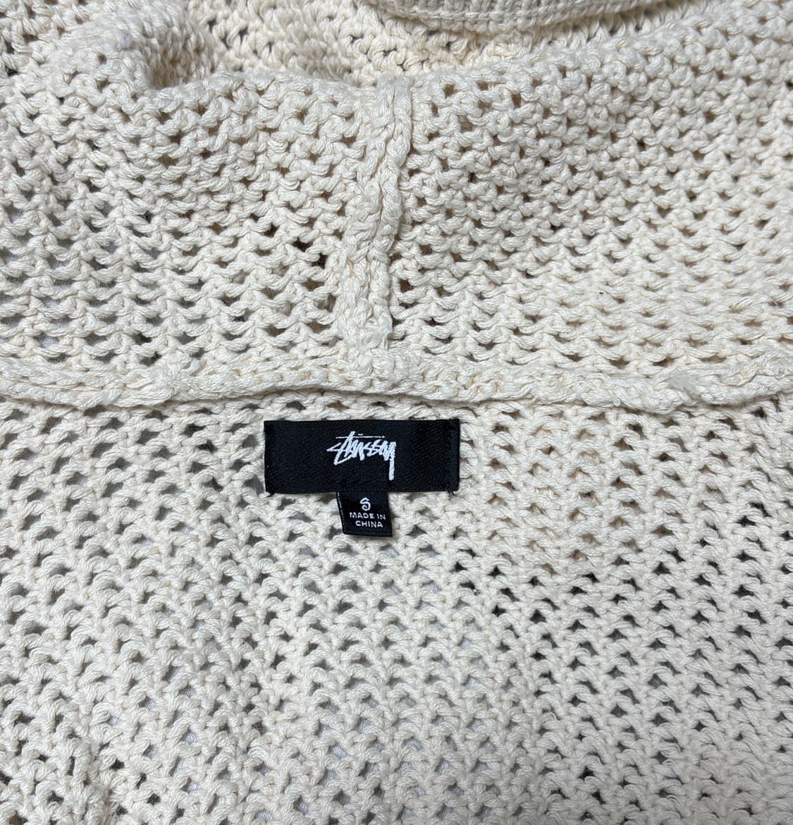 스투시 메쉬 후드 집업 내츄럴 상품이미지2