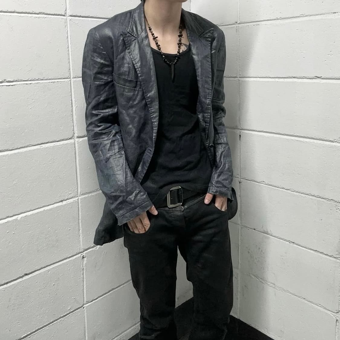 Tormado mart glossy linen tailor jacket 상품이미지1