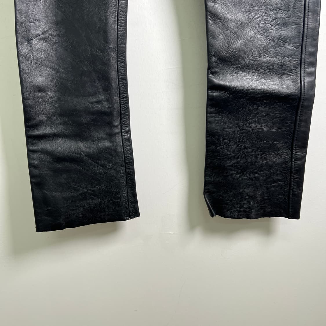 VTG 빈티지 블랙 소가죽 팬츠 33 상품이미지5