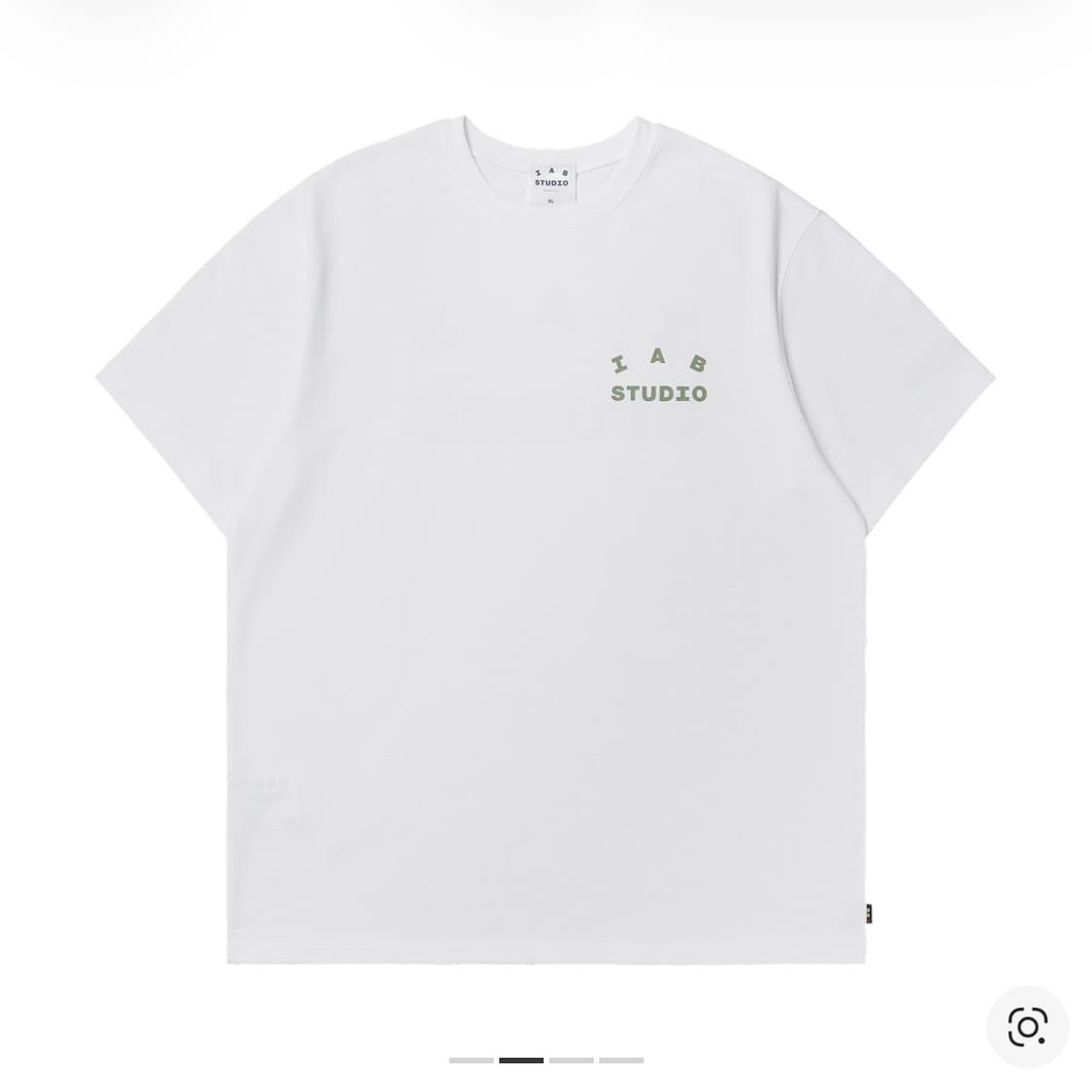 아이앱 스튜디오 티셔츠 화이트 라이트 그린 상품이미지2