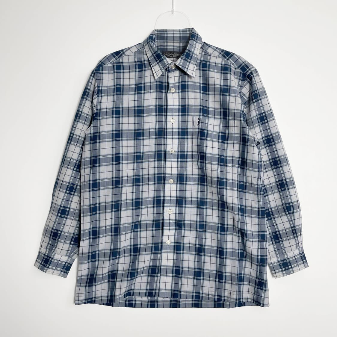 B1 YSL 입생로랑 클래식 체크셔츠 95사이즈 상품이미지1