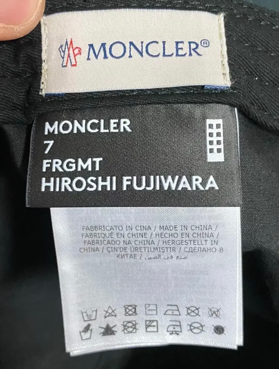 [OS] 몽클레어 X 프라그먼트 캡 블랙 상품이미지7