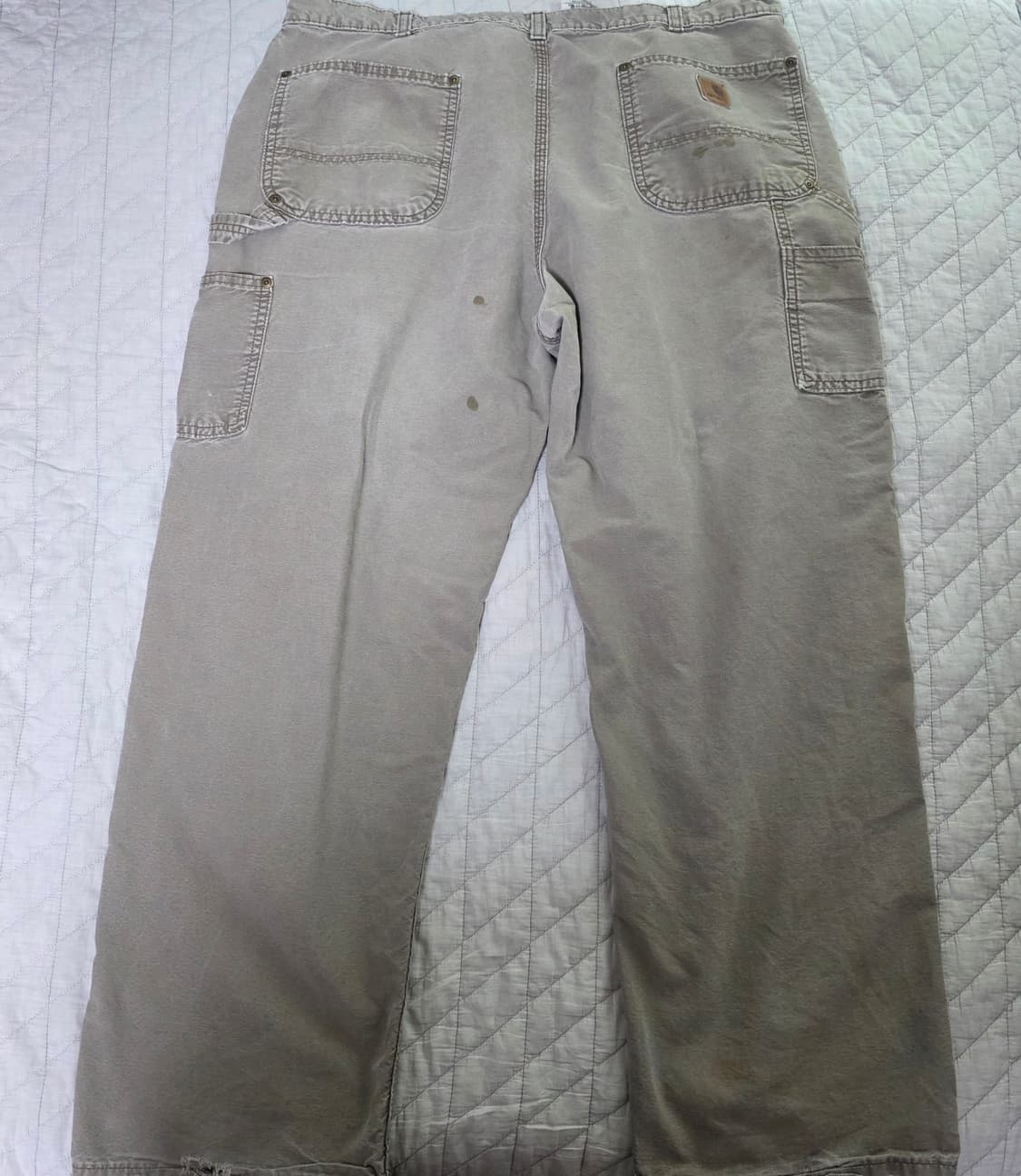 [38X32] 칼하트 더블니 B195LBR 워크팬츠 MOS 페이드 상품이미지6