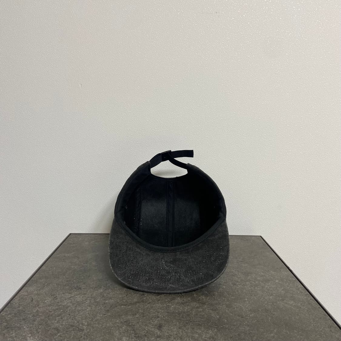 슈프림 스톤 워시드 블랙 박스로고 캠프캡 모자 상품이미지5