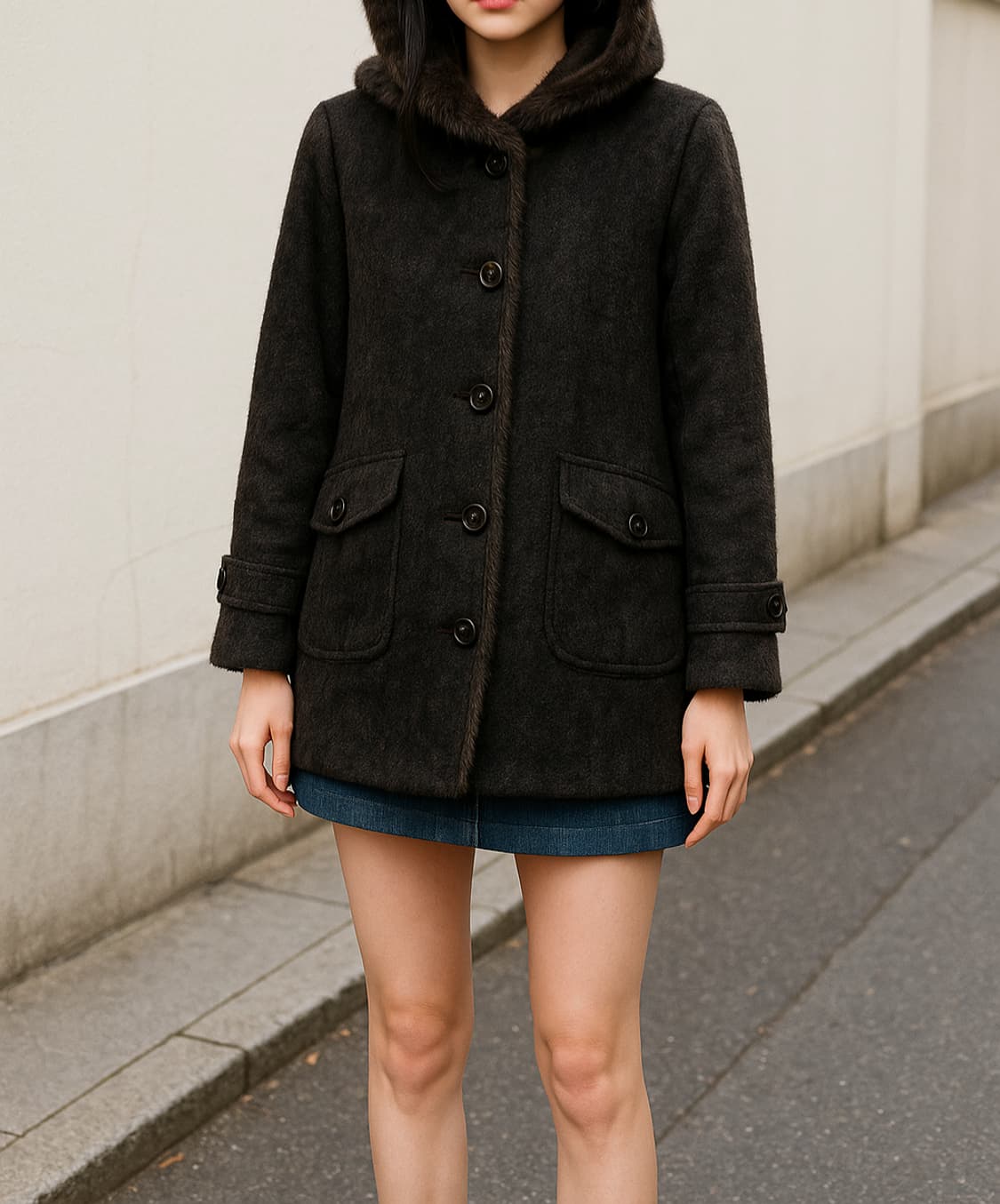 꼼빠니아 COMPAGNA 머스커렛 알파카 코트_55 상품이미지1