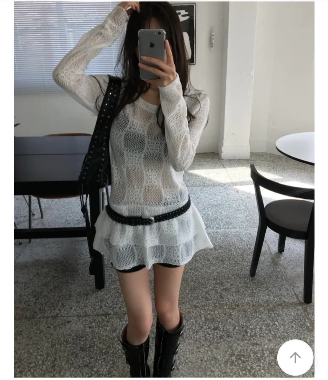 Soand 체크 니트 원피스 원가 52000원 상품이미지3