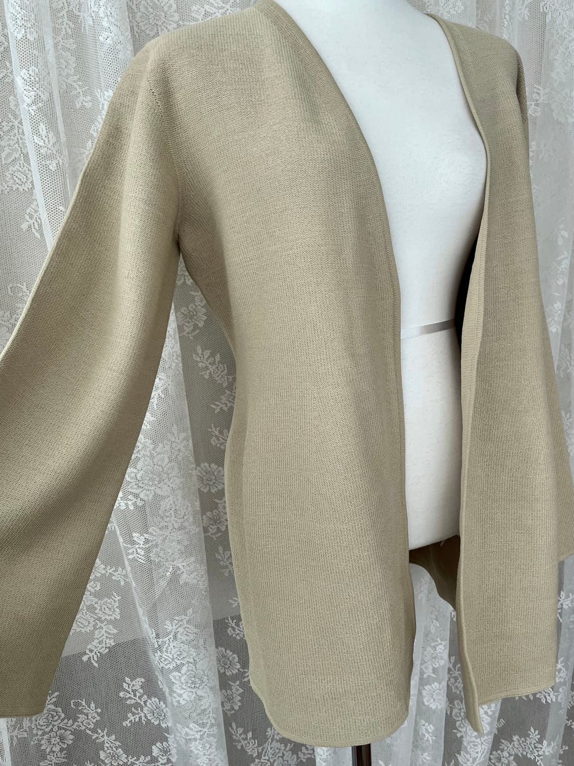 F) 한섬 시스템 오픈 가디건 베이지 상품이미지3